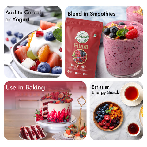 Sabrosia's Berry Mix - 180 Gram(Pack of 4)
