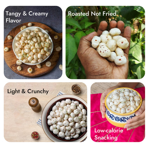 Sabrosia's Cream and Onion Roasted Makhana – 70 Gram